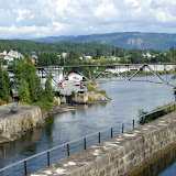 Uitzicht rechts naast het Ulefoss-kraftverk.