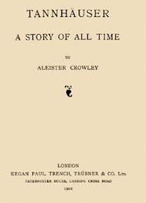 Cover of Aleister Crowley's Book Tanhauser A Story Of All Time