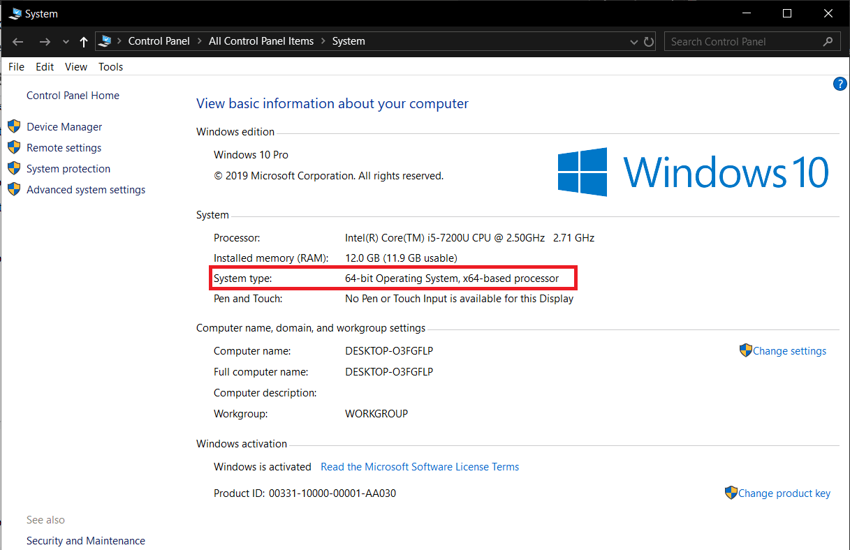 检查系统类型标签以识别 Windows 操作系统 |  修复 BitDefender 威胁扫描程序出现问题