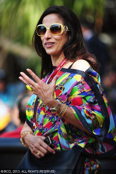 Shobha De makes a style statement at the Jaipur Literature Festival, held at Diggi Palace.