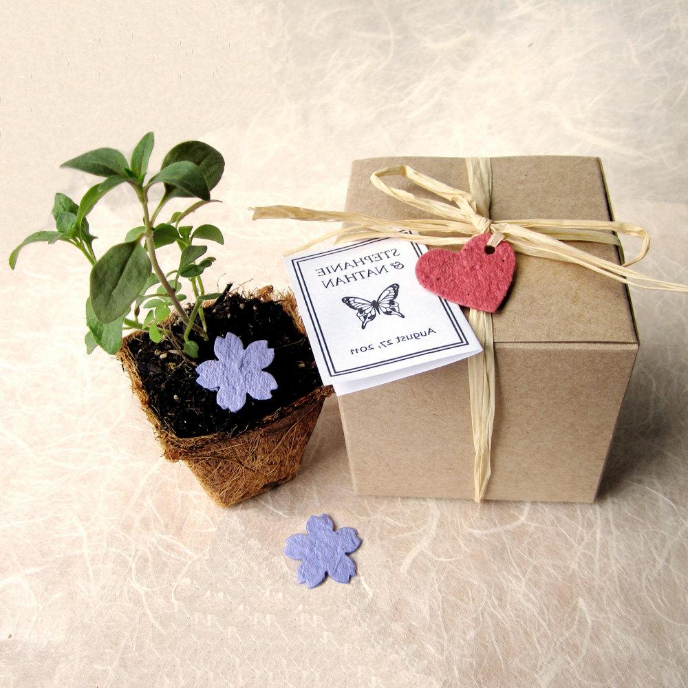 Wedding Favor Plantable Pots