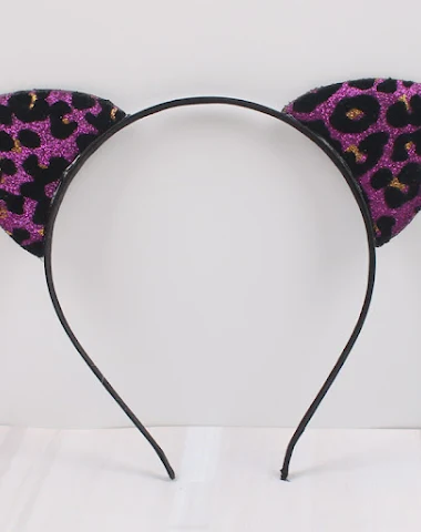 Diadema con Orejas de Gato con Purp - 2