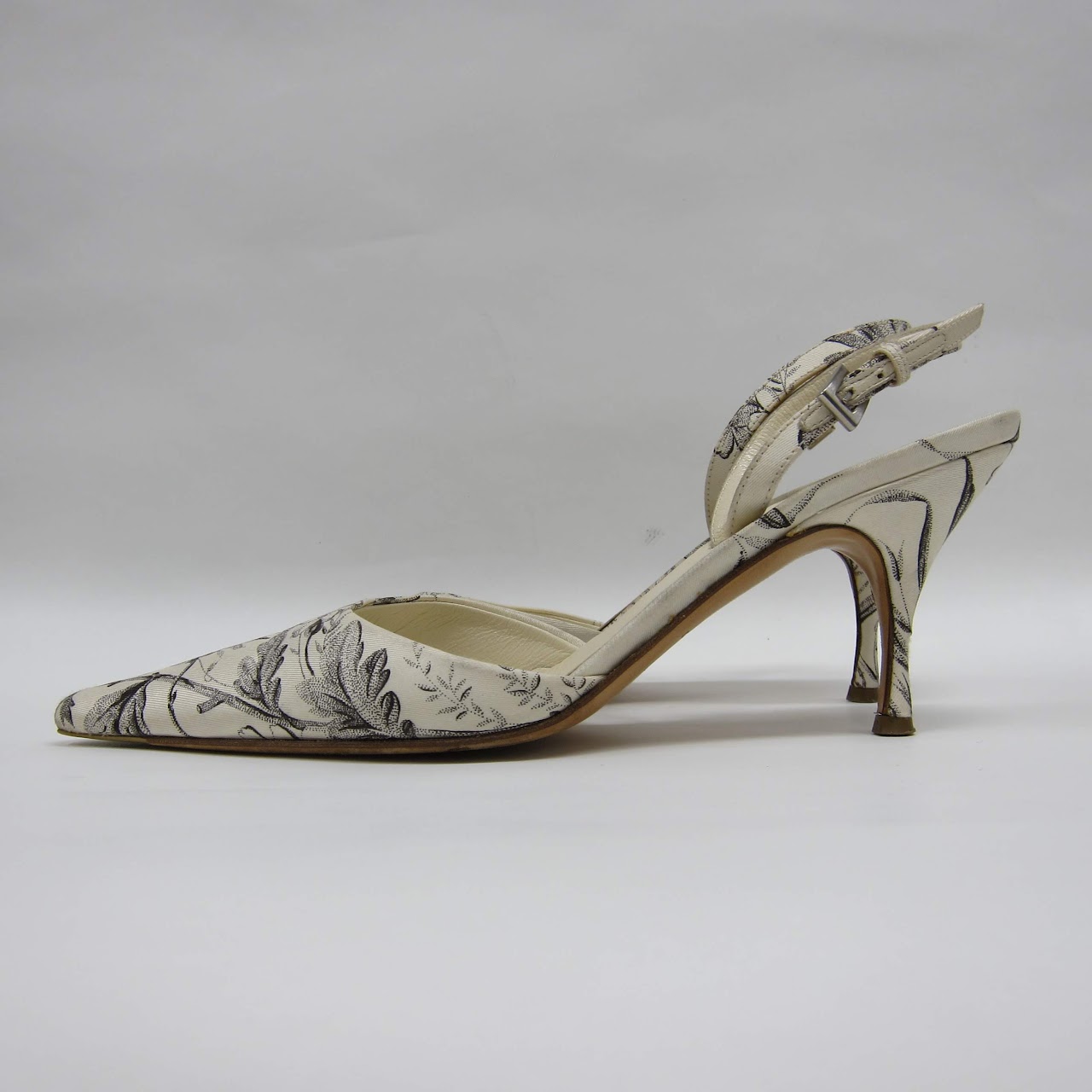 Prada Toile de Joie Slingbacks