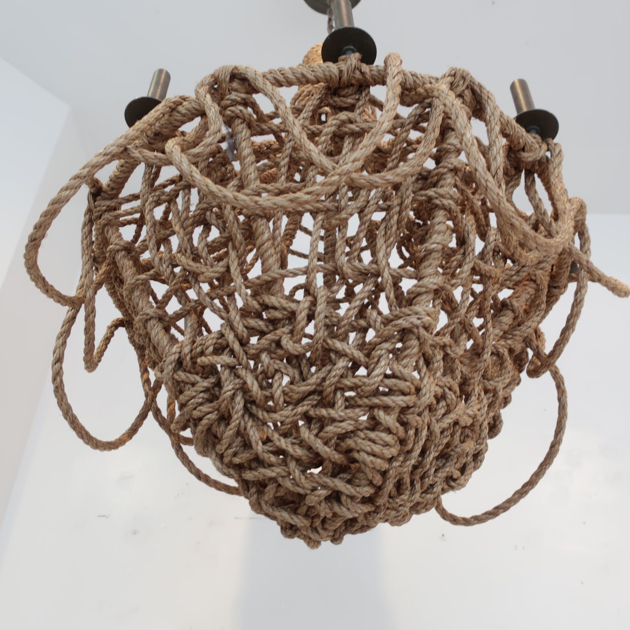 Jute Hand-Tied Rope Chandelier