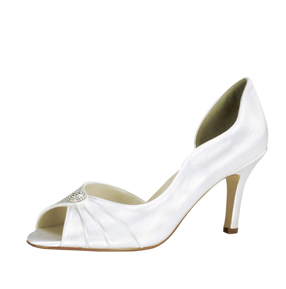 Summer Peep Toe Wedding Shoes