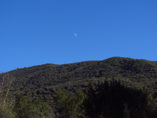 moon over the hills