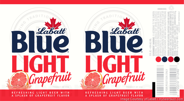 Labatt Adding Blue Light Grapefruit, Lime & Blood Orange