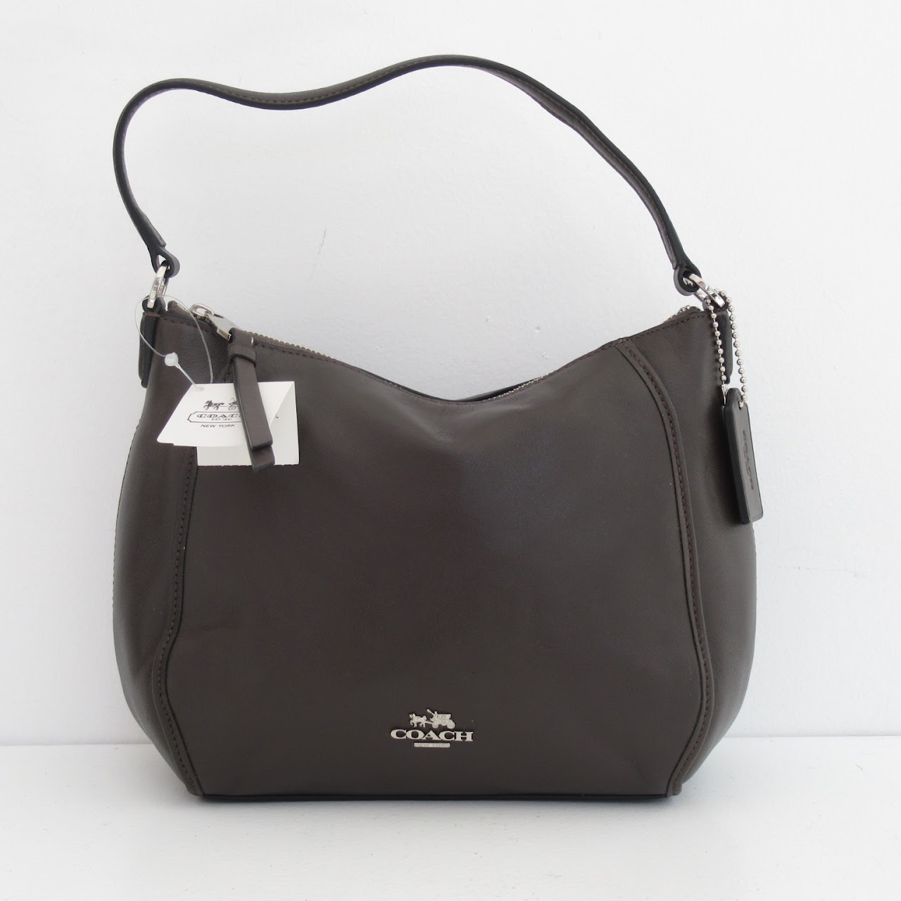 Coach NEW Chocolate Leather Shoulder Bag