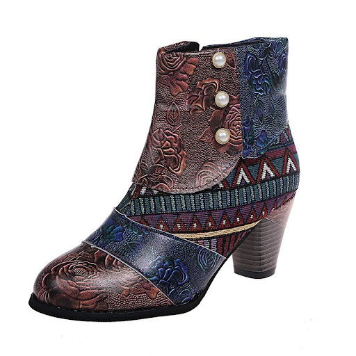 Title 2, Bohemian Womens Martin Boots National Style. E...