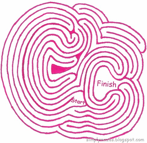 Maze Number 84: The Letter "C" Maze Number 84: The Letter "C"