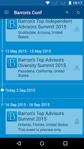 Barron's Conferences App