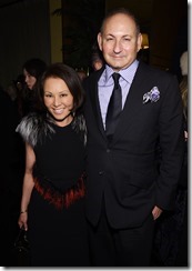 NEW YORK, NY - FEBRUARY 16:  Journalist Alina Cho and Group President, The Estée Lauder Companies Inc. John Demsey attend the Brandon Maxwell A/W 2016 fashion show during New York Fashion Week at The Monkey Bar on February 16, 2016 in New York City.  (Photo by Dimitrios Kambouris/Getty Images for Brandon Maxwell)