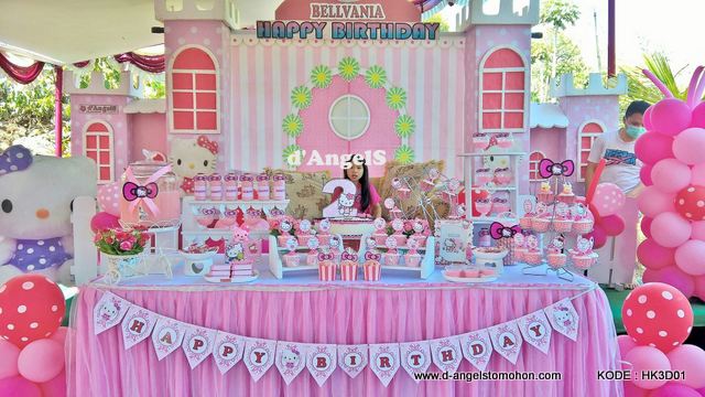 Birthday party tema hello kitty 