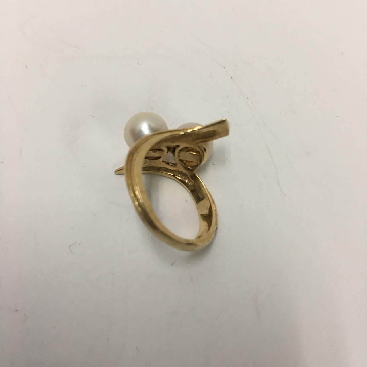 14 K Gold & Pearl Ring