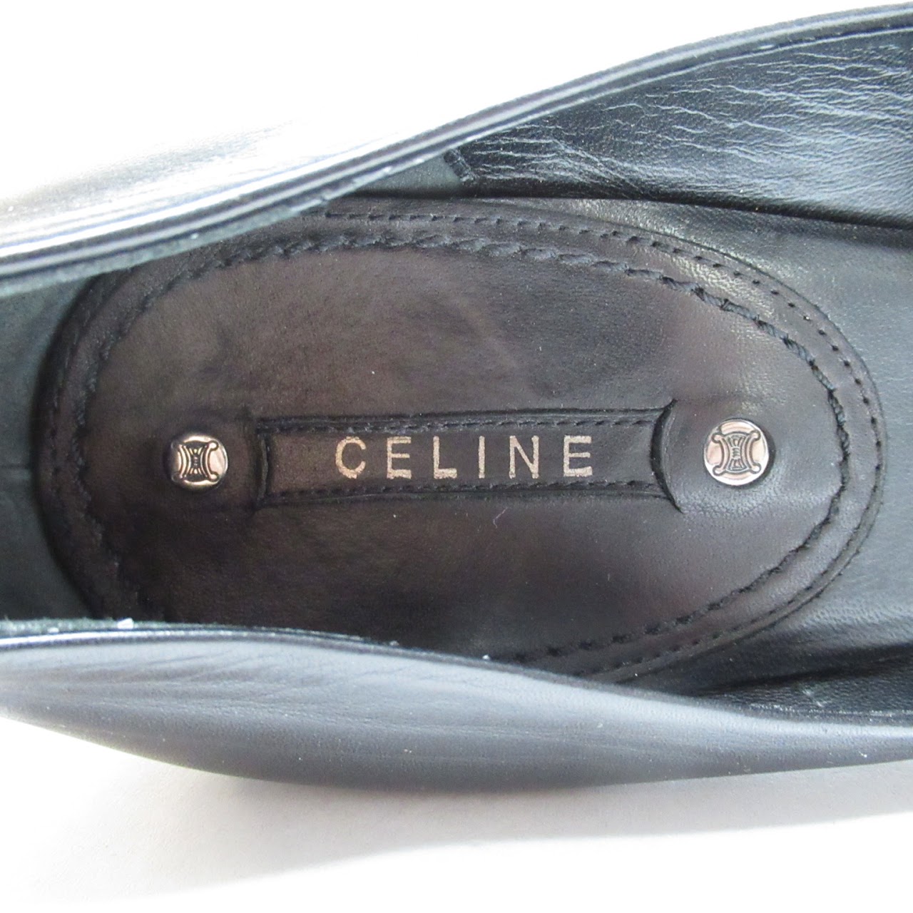 Céline Black Leather Pumps