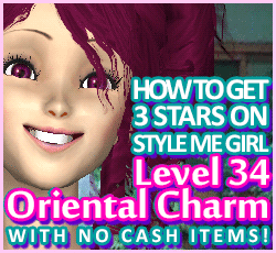 Style Me Girl Level 34 - Oriental Charm - Aoi - Stunning! Three Stars