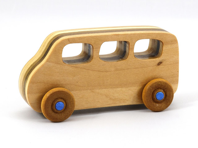 Handmade Wooden Toy Car, Minivan, Bus, from the Play Pal Series 776992808