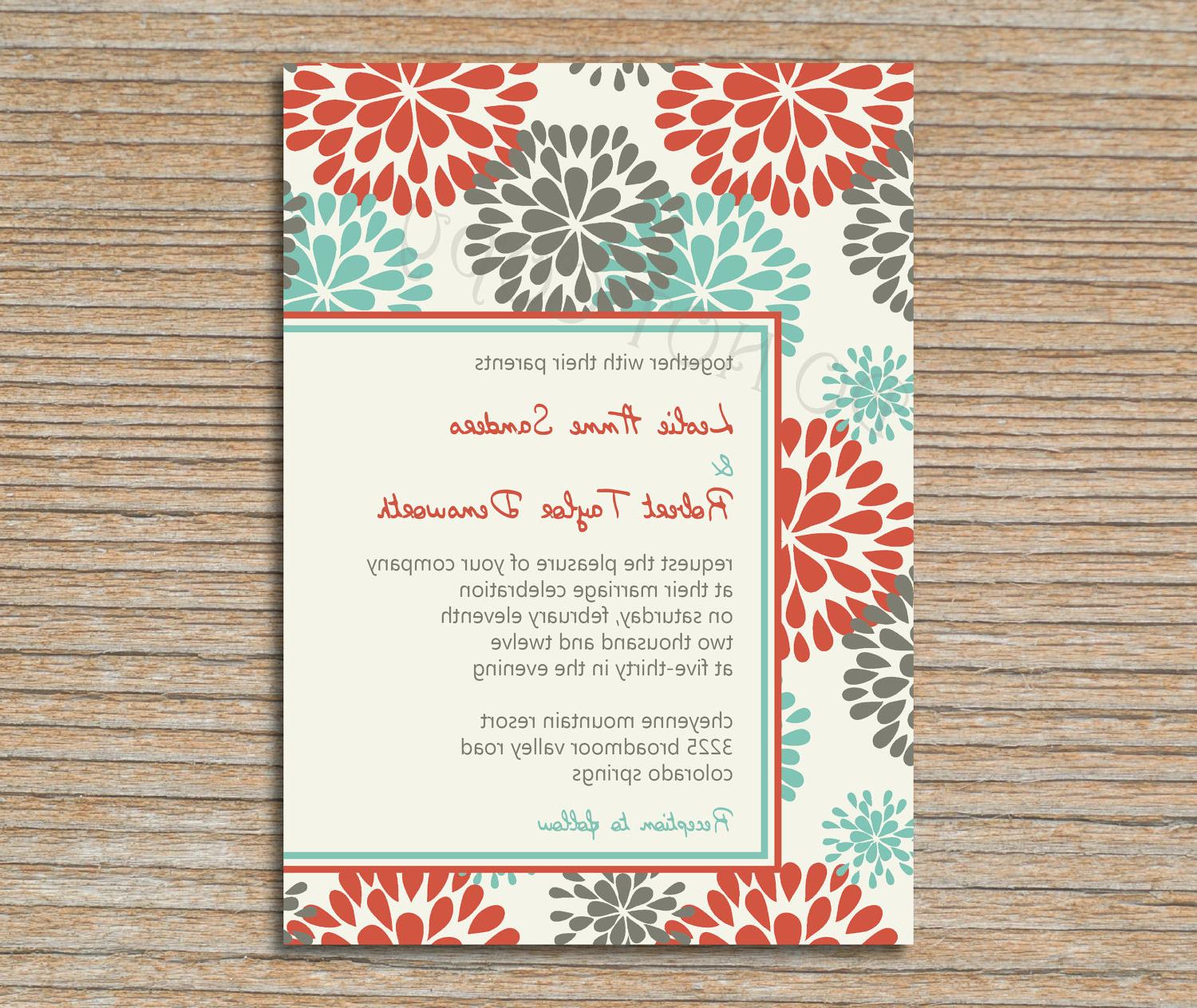 Wedding Invitation - Floral