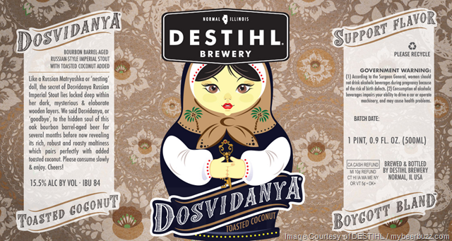 DESTIHL Adding Dosvidanya Bourbon Barrel, Rye Barrel & Toasted Coconut