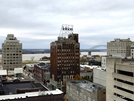 Downtown Memphis from the rooftop