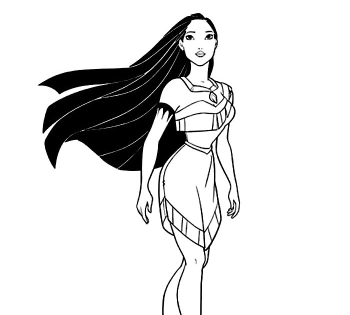 Coloring Pages for everyone: Pocahontas