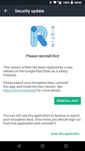 [Old] Riot.im Screenshot