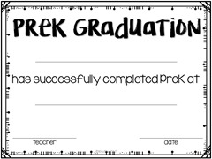 PreK Graduation Freebies