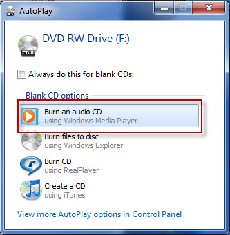 Comment graver des CD et des DVD dans Windows Media Player 12