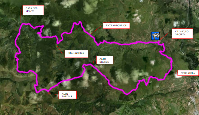 II MARCHA SOLIDARIA MTV VALLE DE CIEZA Plano_Recorrido