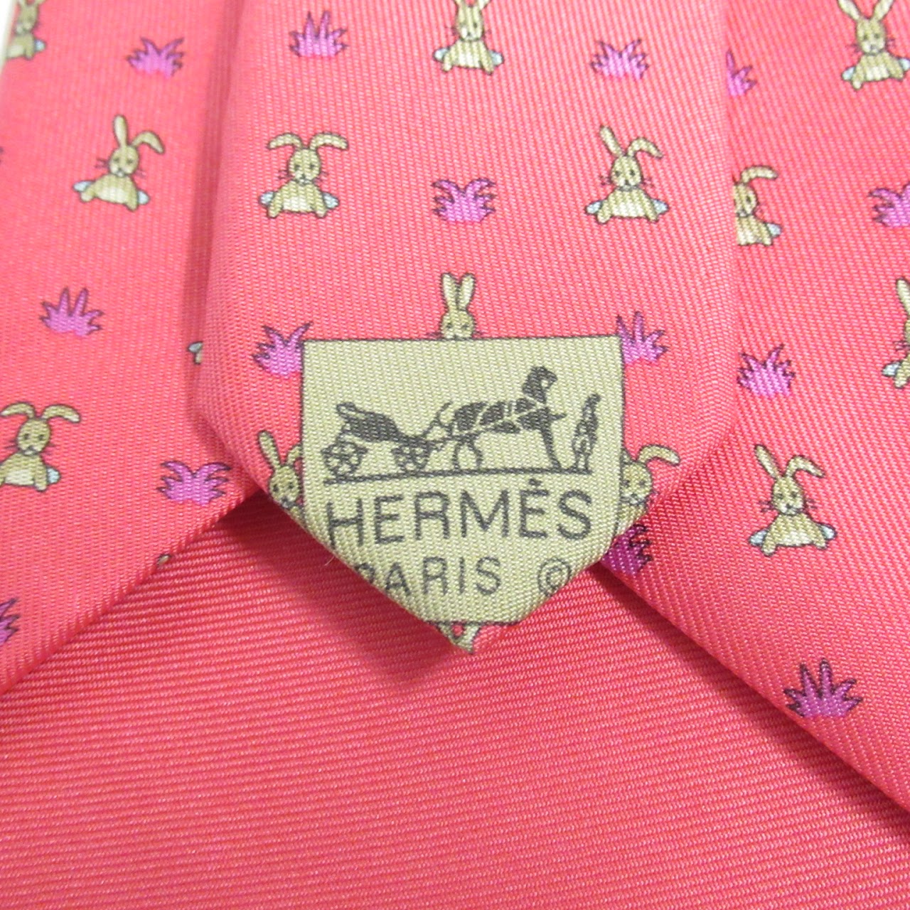 Hermès Animal Print Shortened Neck Ties