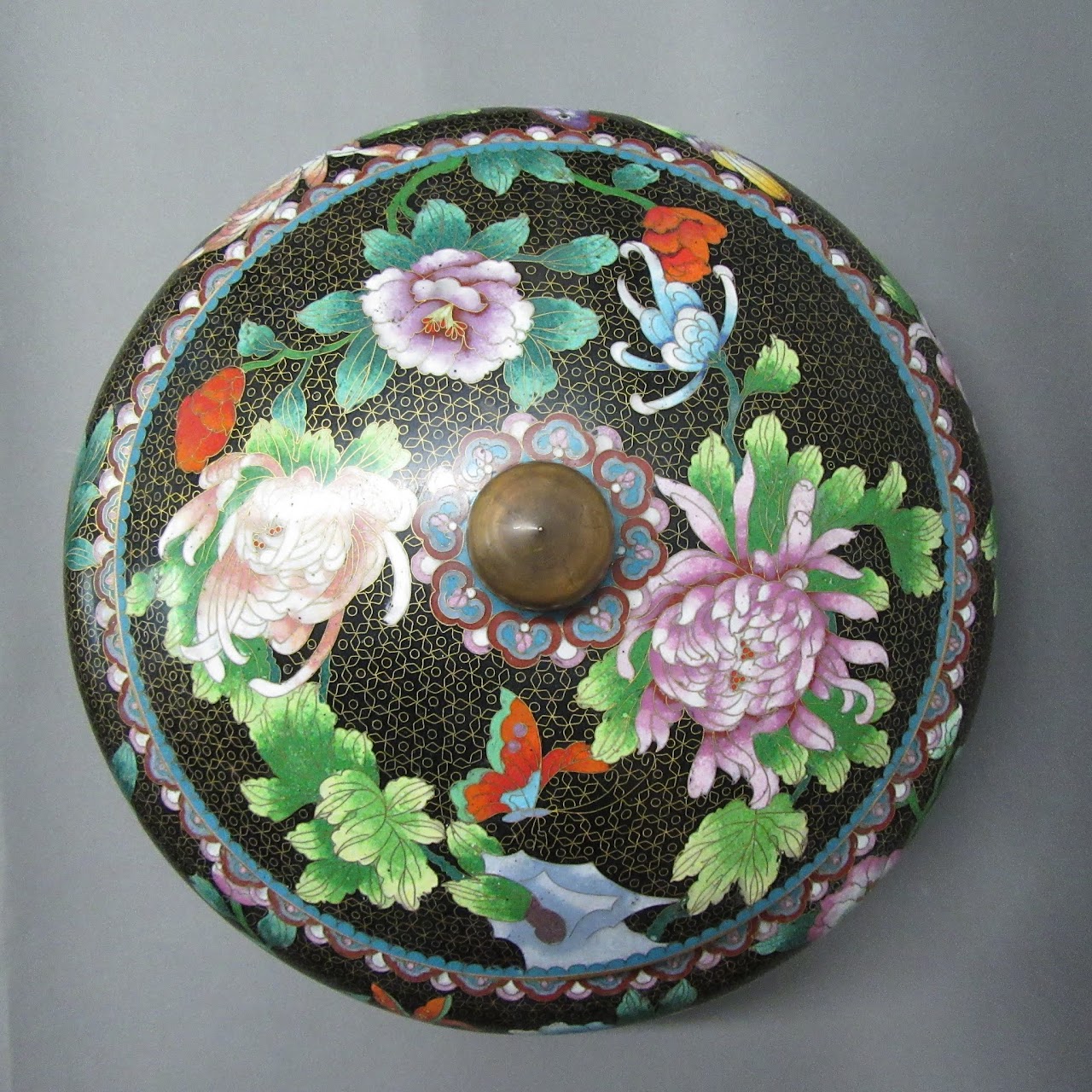 Cloisonné Lidded Vessel