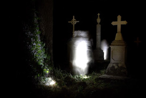 Sighting Of Ghost In Cemetery Image