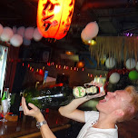 having some Grolsch - champion size in Tokyo in Tokyo, Japan 