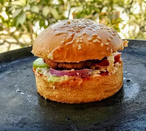 Veg Kebab Coleslaw Burger