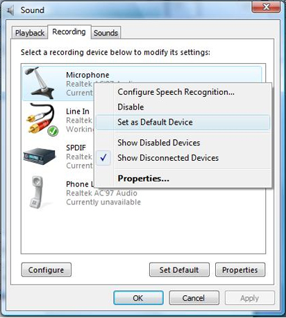 Microphone Setup