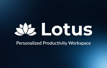 Lotus - a Personalized Productivity Workspace small promo image