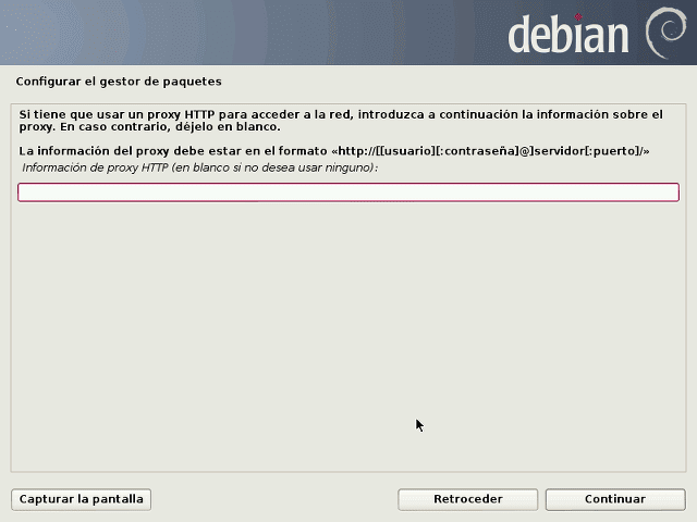 como instalar debian como servior