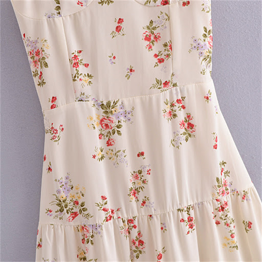 Title 6, Womens French Style Vintage Small Floral Print...
