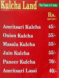 Kulcha Land menu 1