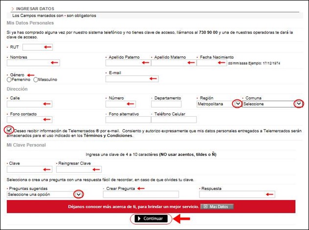 Abrir mi cuenta Telemercados - 552