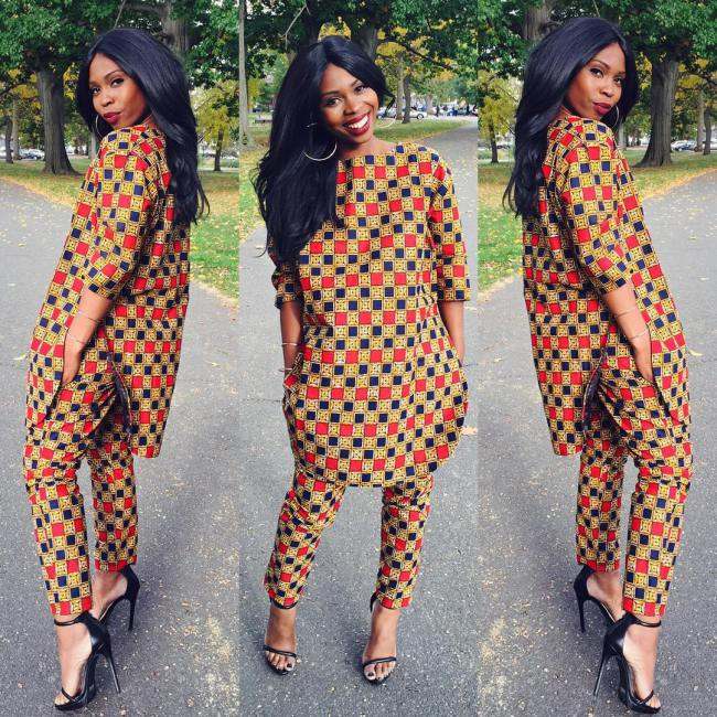 african print pants designs