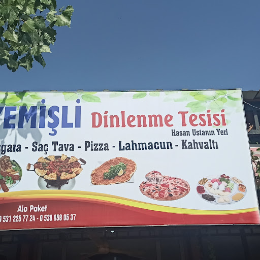 Hasan ustanın yeri Yemişli dinlenme tesisi logo