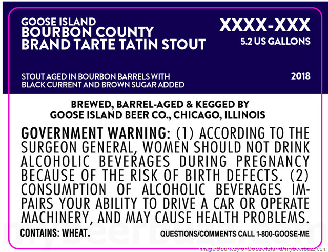 Goose Island Adding Bourbon County Brand Tarte Tatin Stout