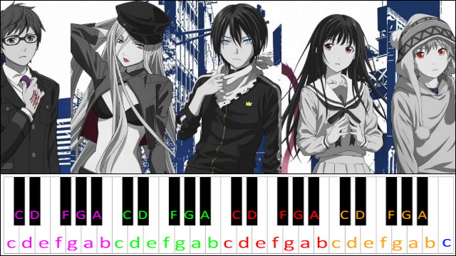 Kyouran Hey Kids Noragami Aragoto Op Hard Version Piano Letter Notes