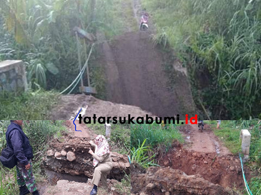 
2 Jembatan di Bantargadung Sukabumi Ambruk
