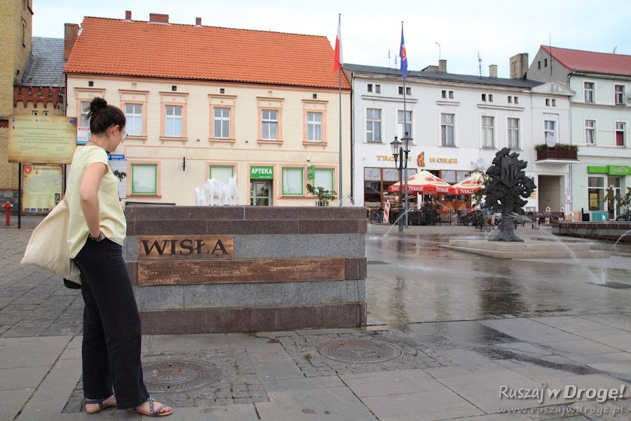 Rynek w Świeciu - Fontanna Wisly i Wdy