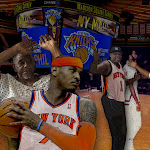 DREAMSCAPE: Alongside superstars Clyde Frazier and Camelo Anthony, Edmon and sons are in position, just as promised. DREAMSCAPE: Alongside superstars Clyde Frazier and Camelo Anthony, Edmon and sons are in position, just as promised.