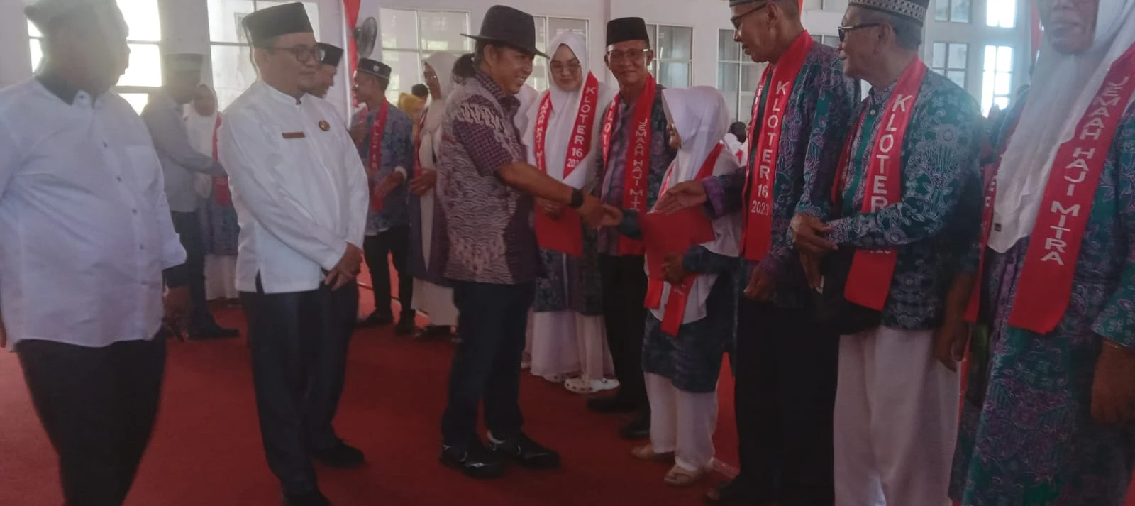 Pelepasan Calon Jemaah Haji Kabupaten Mitra. (Foto istimewa)