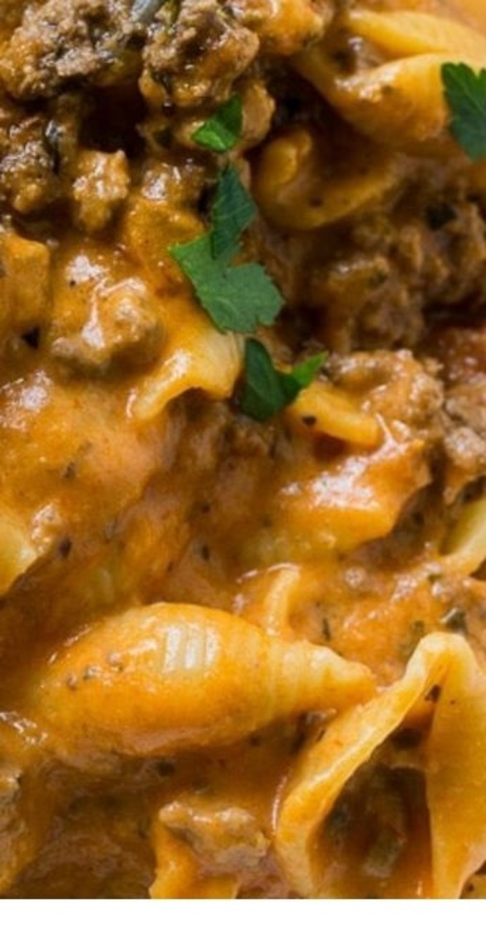 Instant Pot Creamy Shells and Beef