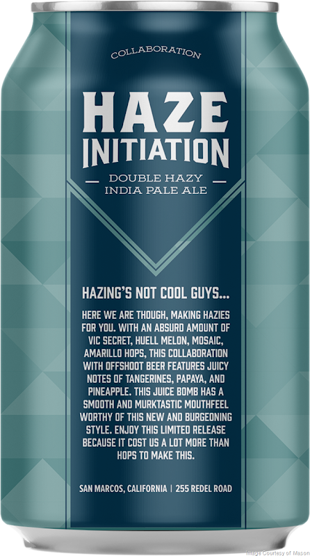 Mason Ale Works & Offshoot Beer Collaborate On "Haze Initiation" Hazy DIPA